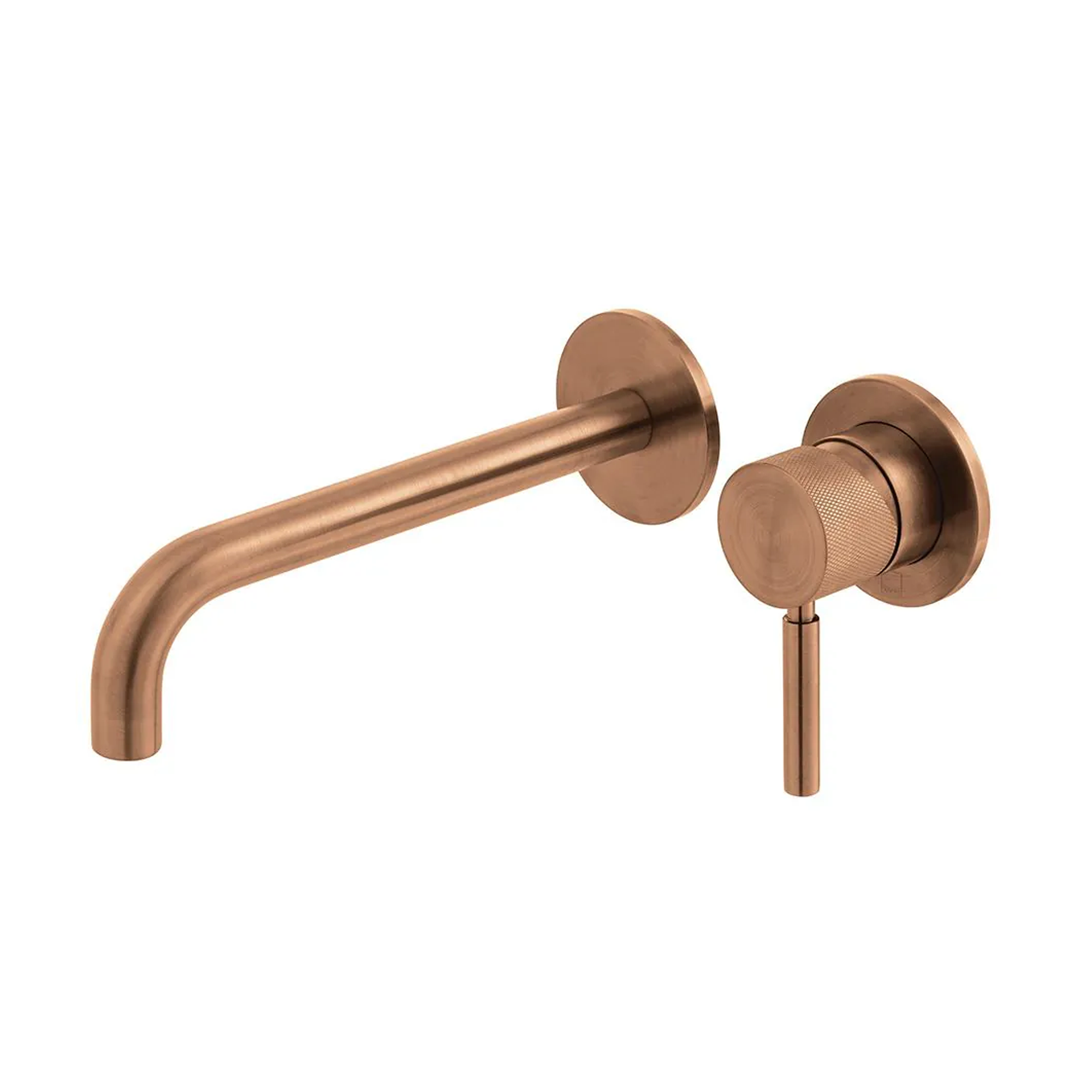 Vado Individual Origins Slimline 2 Hole Wall Mounted Basin Mixer Tap with Knurled Handle