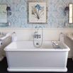 Burlington Claremont Regent Wall Mounted Bath Mixer with Shower Handset & Extended Base