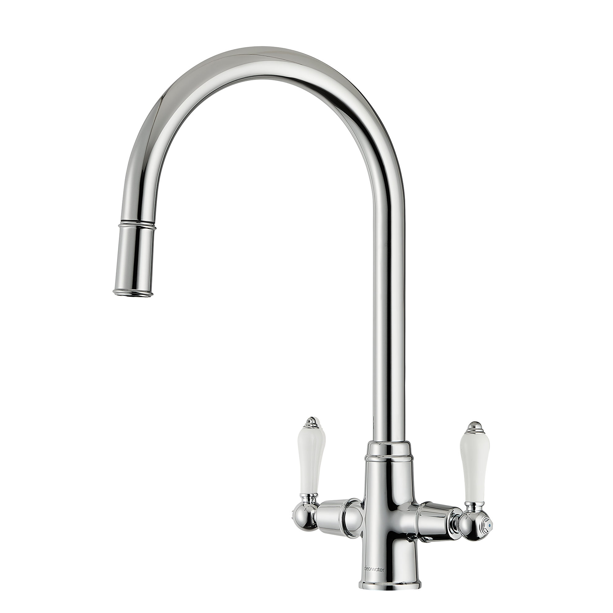 Clearwater Elegance Traditional Pull Out Mono Kitchen Mixer Tap