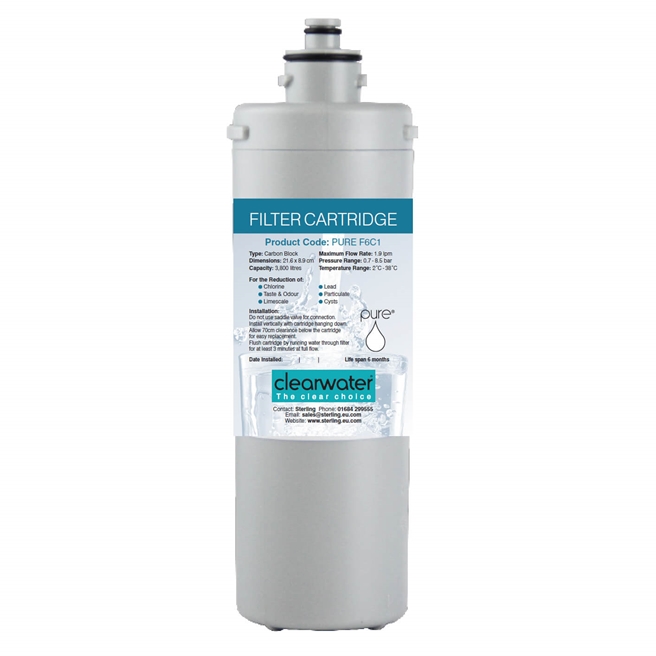Clearwater Replacement Filter Cartridge for Maestro and Magus Instant Hot Water Taps