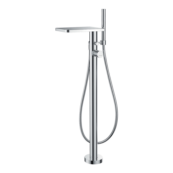 Flova Annecy Free Standing Waterfall Bath Shower Mixer Tap with Handset Kit