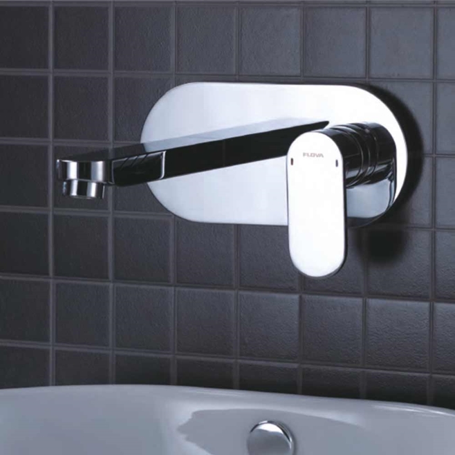 Flova Smart Wall Mounted Concealed Basin Mixer Tap with Clicker Waste