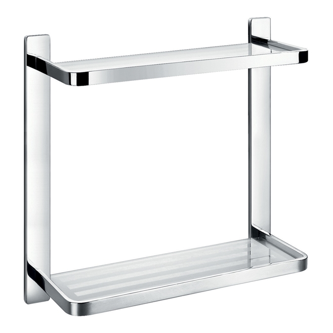 Flova Sofija Double Glass Shelf 323mm x 321mm