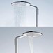 Flova Urban Thermostatic Shower Column with Handset & Dual Function Overhead Shower