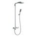 Flova Urban Thermostatic Shower Column With Hand-Shower & 2 Function Overhead Shower