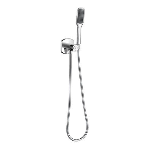 Flova Fusion GoClick Mini Shower Kit with Button Flow Control, Wall Outlet Bracket, Handset & Hose