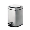 Gedy Square 5 Litre Pedal Bin - Polished Stainless Steel