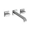 Vado Geo Wall Mounted 3 Hole Basin Mixer with 220mm Spout