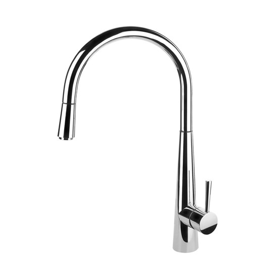 Gessi Just Single Lever Monobloc Mixer with Swivel 'C' Spout & Pull-Out Spray