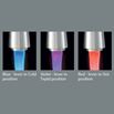 Gessi Just Mono Kitchen Mixer with Swivel Spout & Pull Out Spray - Coloured LED