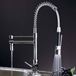 Gessi Oxygen Hi-Tech Professional Kitchen Mixer with Swivel Spout & Pull Out Spray - Chrome