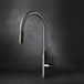 Gessi Mesh Single Lever Mono Kitchen Mixer with Woven Metal Swivel Spout - Brushed Nickel