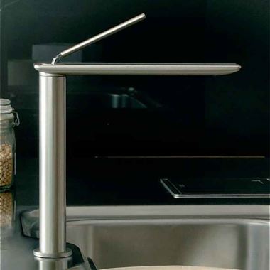 Gessi I-Spa Monobloc Kitchen Mixer Tap with Swivel Spout & Joystick Lever