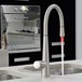 Gessi Just Mono Kitchen Mixer With Swivel Spout & Pull Out Spray - Coloured LED