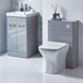 Harbour Identity 500mm Back to Wall Toilet Unit - Pebble Grey