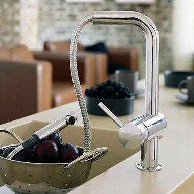Grohe Minta Touch Electronic Mono Sink Mixer with L-Spout & Pull Out Mousseur