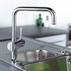 Grohe Minta Single Lever Mono Sink Mixer with Swivel Spout - Super Steel