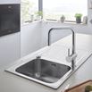 Grohe Minta Single Lever Mono Sink Mixer with Extractable Trigger Spray - Starlight Chrome