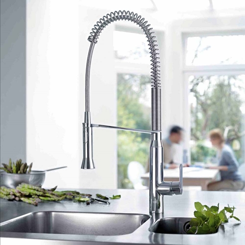 Grohe K7 Professional Mono Sink Mixer with Flexible Pull Out Spray