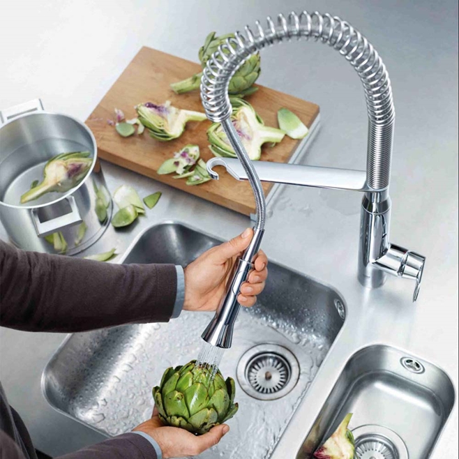 Grohe K7 Professional Mono Sink Mixer with Flexible Pull Out Spray