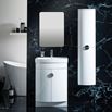 Harbour Acclaim D-Shaped 1400mm Tall Boy Unit - Gloss White