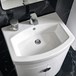 Harbour Acclaim D-Shape 600mm Floorstanding Vanity Unit & Basin - White Gloss