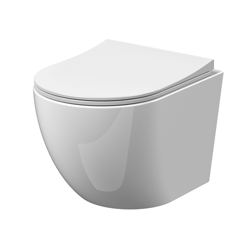 Harbour Acclaim Rimless Wall Hung Toilet & Soft Close Seat