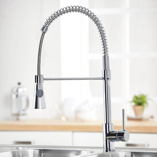 Harbour Acclaim Kitchen Sink Tap with Flexible / Movable Multi-Function Spray