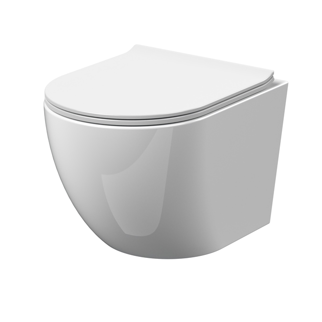 Harbour Acclaim Rimless Wall Hung Toilet & Soft Close Seat