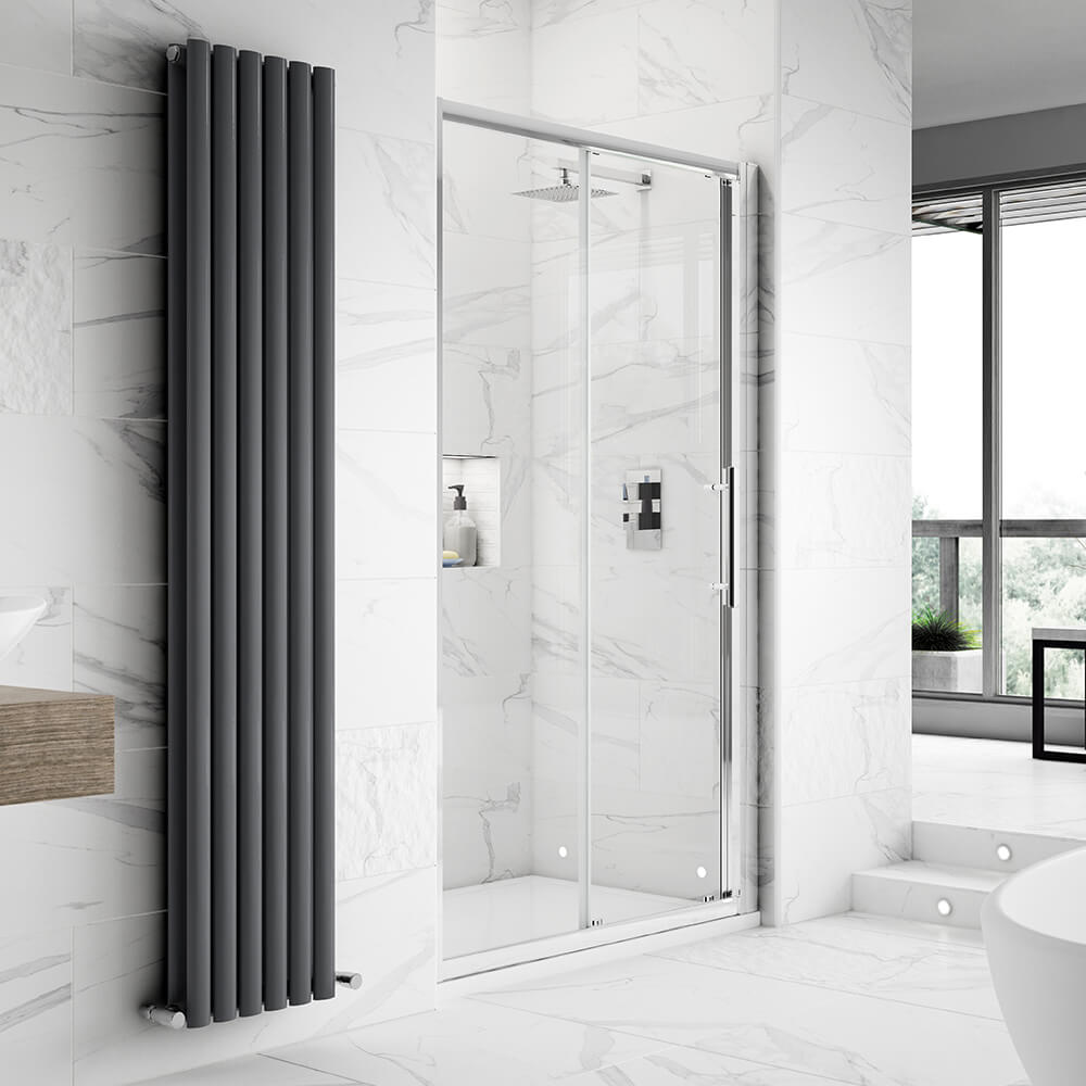 Harbour Alchemy 8mm Easy Clean Sliding Shower Door Optional Side 