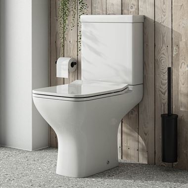 Harbour Alchemy Short Projection Close Coupled Toilet & Wafer Thin Soft Close Seat