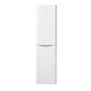 Maya Wall Mounted Tall Unit in Gloss White - Left Hand