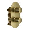 Harbour Clarity Brushed Brass 2 Outlet Thermostatic Concealed Shower Valve