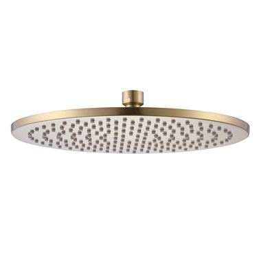 Harbour Clarity Brushed Brass Shower Head - 250mm