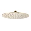 Harbour Clarity Brushed Brass Ultra Slim Round Shower Head - 250mm