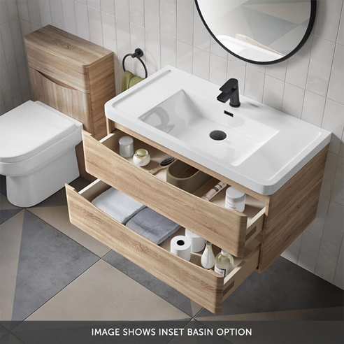 Harbour Clarity 900mm Wall Mounted Vanity Unit & Countertop