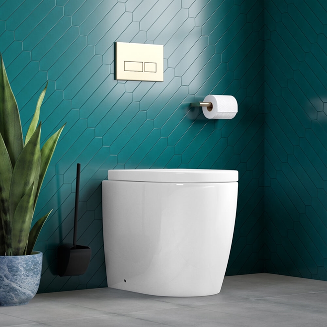 Harbour Clarity Back to Wall Modern Toilet & Soft Close Seat