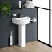 Harbour Clarity 550mm Basin & Full Pedestal - One Tap Hole