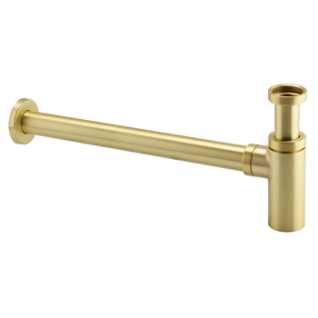 Harbour Clarity Bottle Trap - Brushed Brass