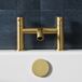 Harbour Clarity Brushed Brass Deck Mounted Bath Filler