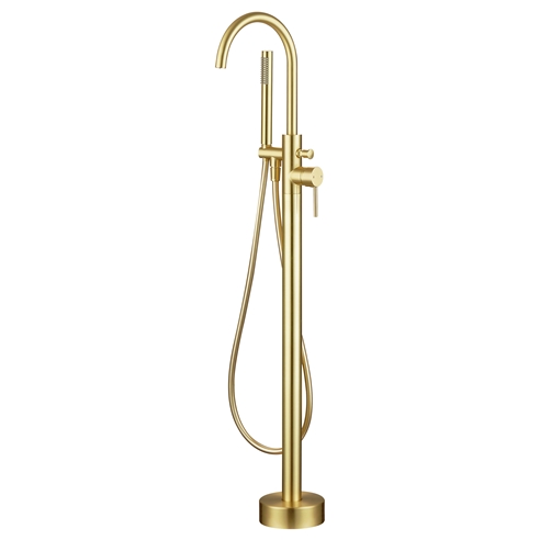 Harbour Clarity Floorstanding Bath Shower Mixer - Brushed Brass