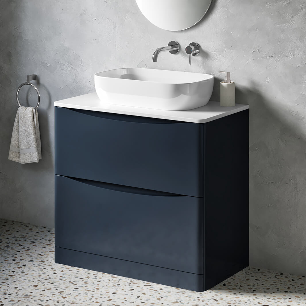 Harbour Clarity 900mm Floorstanding Vanity Unit & Countertop Tap