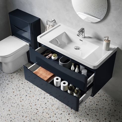 Harbour Clarity 900mm Wall Mounted Vanity Unit & Basin