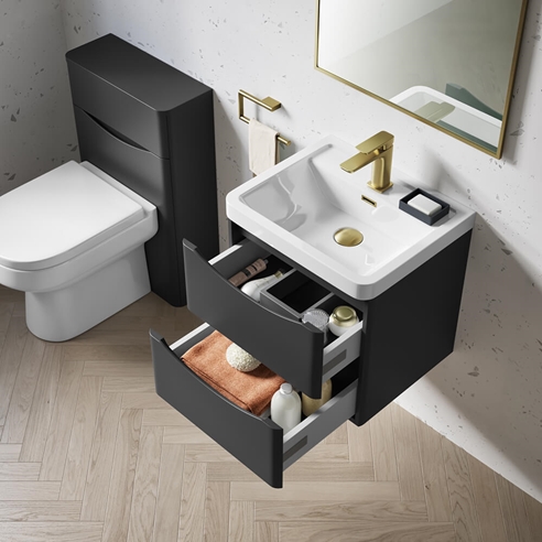 Harbour Clarity 500mm Wall Mounted Vanity Unit & Basin