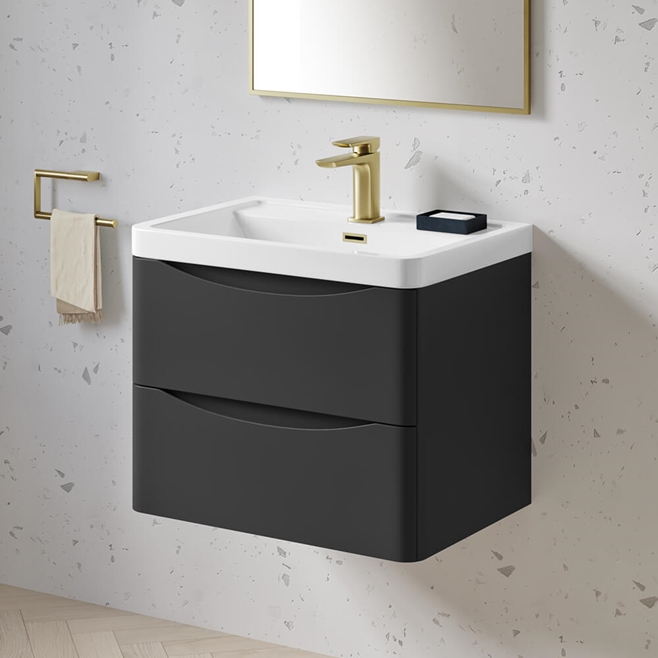 Harbour Clarity 600mm Wall Mounted Vanity Unit & Basin