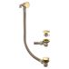 Harbour Clarity Overflow Bath Filler - Brushed Brass