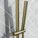 Harbour Clarity Brushed Brass Round Thermostatic Rigid Riser Shower Kit