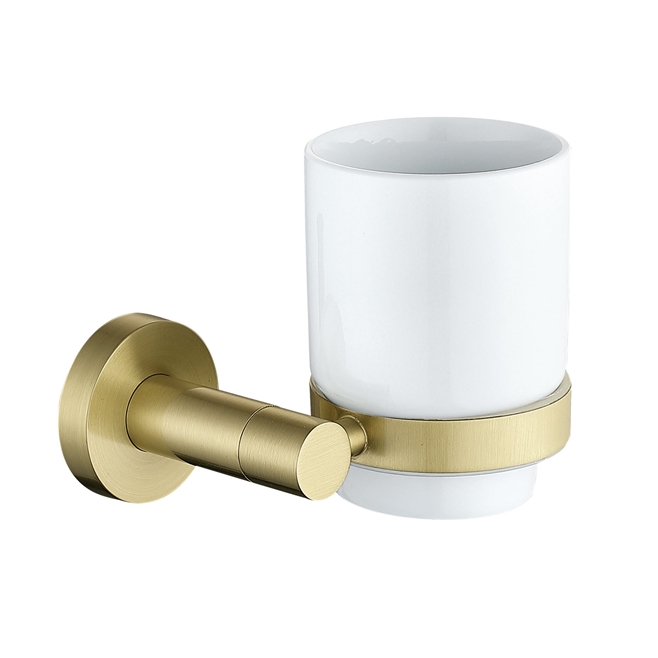 Harbour Clarity Single Tumbler - Brushed Brass