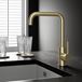 Harbour Clarity U Spout Single Lever Mono Kitchen Mixer Tap - Brushed Brass
