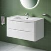 Harbour Clarity 900mm Wall Hung Vanity Unit & Basin - Gloss White